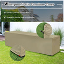 9 Pieces Patio Furniture Set with 32” Fire Pit Table and 50000 BTU Square Propane Fire Pit