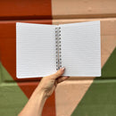 Bloom Where You're Planted Spiral Notebook | Woodburned Flowers & Rainbow Designs Journal