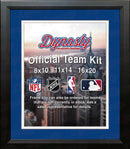 MLB Baseball Photo Picture Frame Kit - Tampa Bay Rays (Blue Matting, White Trim)