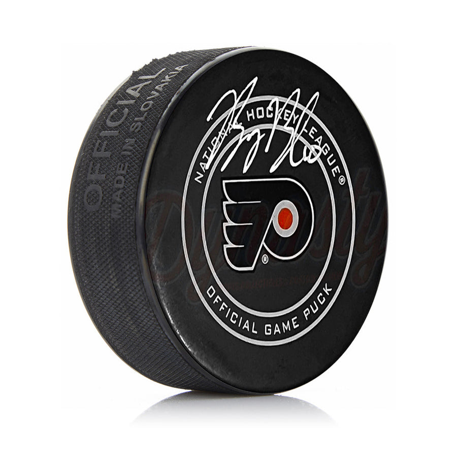 Bobby Brink Autographed Philadelphia Flyers Hockey Game Model Puck