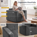 Cloud Sofa Chair with Terry Cloth Upholstery