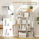 47 Inch 6-Cube Open-back Geometric Bookshelf for Bedroom Living Room