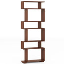 6-Tier Geometric Bookshelf with 2 Anti-Tipping Kits for Home Office