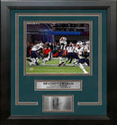 Brandon Graham Sacks Brady Philadelphia Eagles 8x10 Framed Super Bowl Photo with Engraved Autograph