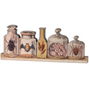 Brew Bottles Spooky Wooden Stand-Up Decor | Rustic Halloween Home Accent