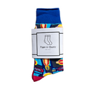 Bright Idea! Lightbulb Colorful Cotton Socks | Blue Women‘s Crew Socks