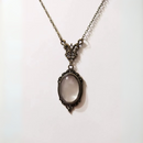 Bronze Magnifying Glass Pendant Necklace