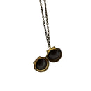 Bronze Seashell Locket Pendant Necklace | Vintage Ocean-Inspired Charm