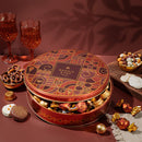 Festive Gift Tin Filled with Truffles, Pretzels & Gourmet Chocolates for Thanksgiving