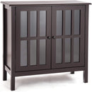 Glass Door Sideboard Console Storage Buffet Cabinet