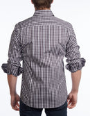 Button-Up Shirt I Charcoal - Contemporary Fit - Contrast trimming