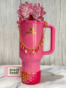 Strawberry Days Deluxe Tumbler Charm Necklace