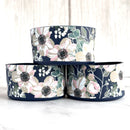 NAVY PINK POPPIES Tumbler Boot -Fall fits 20-40oz