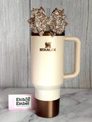 Gilded Sugar Glitter Tumbler Bow