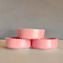 Mauve Shimmer 3.25” Scalloped Shorty Tumbler Boot