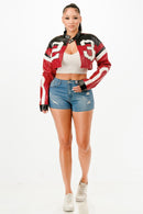 Cropped Moto Jacket