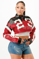 Cropped Moto Jacket