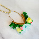 FLORAL SEED BEAD Charm - Tumbler Handle Charm