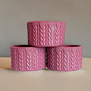 Deep Mauve Shimmer MACRAME Tumbler Boot