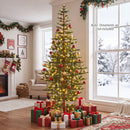 6 FT Pre-Lit Artificial Christmas Tree with 250 LED Lights