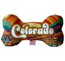 Pet & Dog Plush Bone Toys, "Colorado Mountains" (Set 1 of 2)