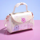 Loungefly Disney Stitch & Angel Cherry Blossom Bow Handle Crossbody Bag