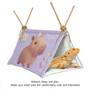 Personalized Capybara Pet Crawl House | Flax | Small Animals
