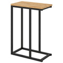 C-Shaped End Table Small Side Table with Sturdy Metal Frame