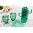 Cactus Glass Set of 6 | Stackable Cocktail Glass Giftable Drinkware Set