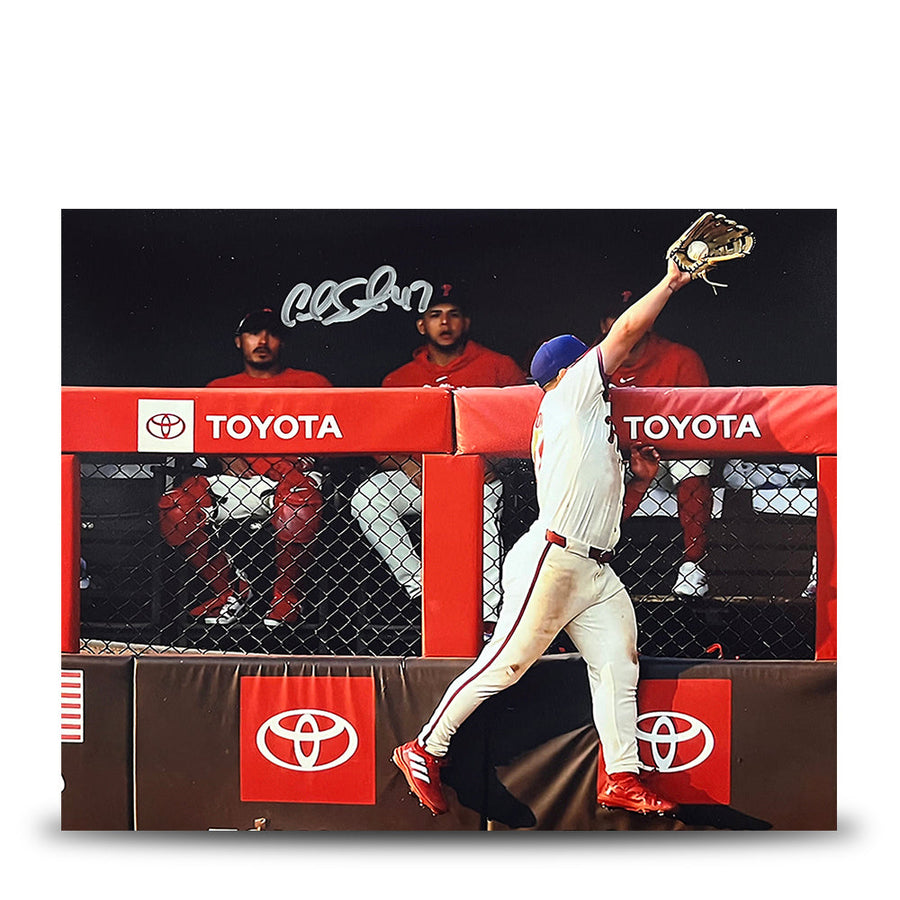 Cal Stevenson Robs the Mets Philadelphia Phillies Autographed 8