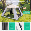 2-4 Person Instant Pop-up Camping Tent with Removable Rainfly