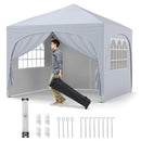 10 X 10 FT Pop up Canopy Tent with 4 Removable Sidewall