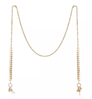Unwritten Gold Flash Plated Leaf Design 27in Glasses or Face Mask Chain