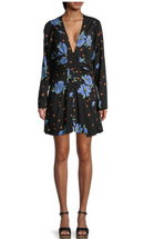 Free People Womens Date Night Print Mini Dress