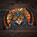 Royal Cat Stained Glass Playmat
