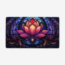 Stained Glass Lotus Playmat