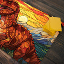 Stained Glass T-Rex Playmat