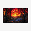 Stained Glass Wildfire Playmat