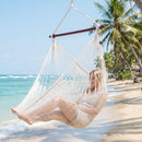 Caribbean Hammock Chair with Metal Spreader Bar - Beige