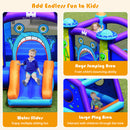 Castle Jumping Bouncer with Water Slide and 550W Blower