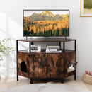 Wall-mounted Nightstand with LED Lights and Charging Station for Bedroom