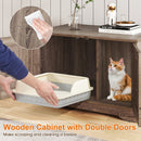 Cat Litter Box Enclosure Furniture Indoor Wooden Cat House End Side Table Nightstand