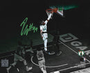 Robert Williams III Blocks Steph Curry Boston Celtics Autographed Basketball Photo