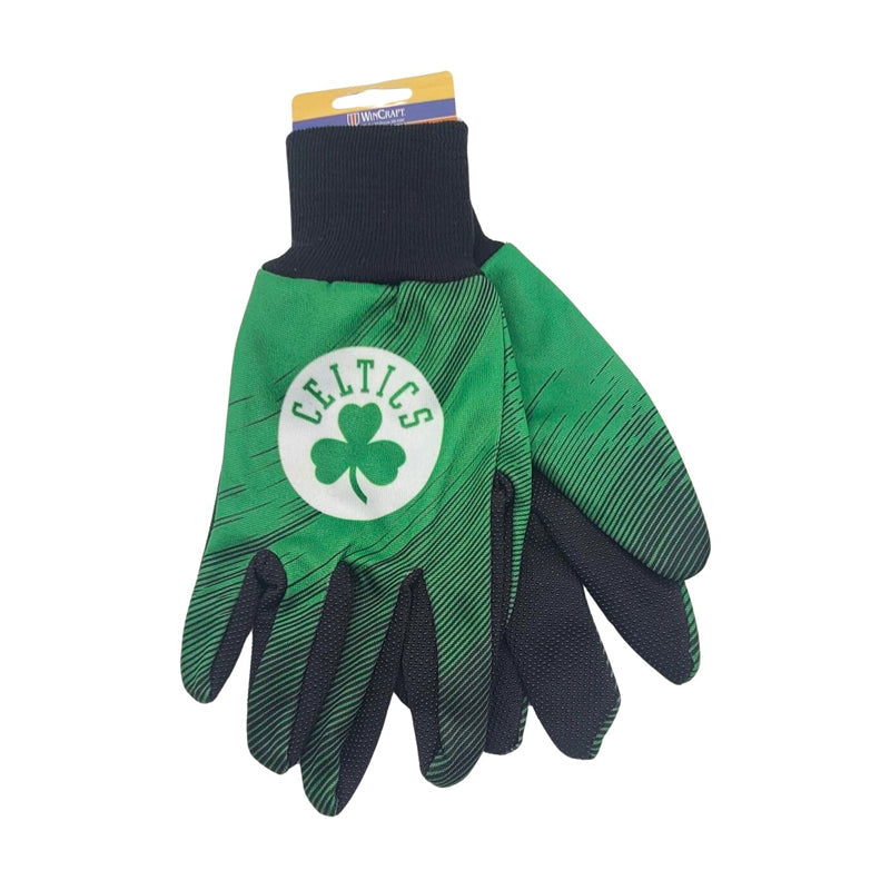 Boston Celtics Striped Utility Gloves