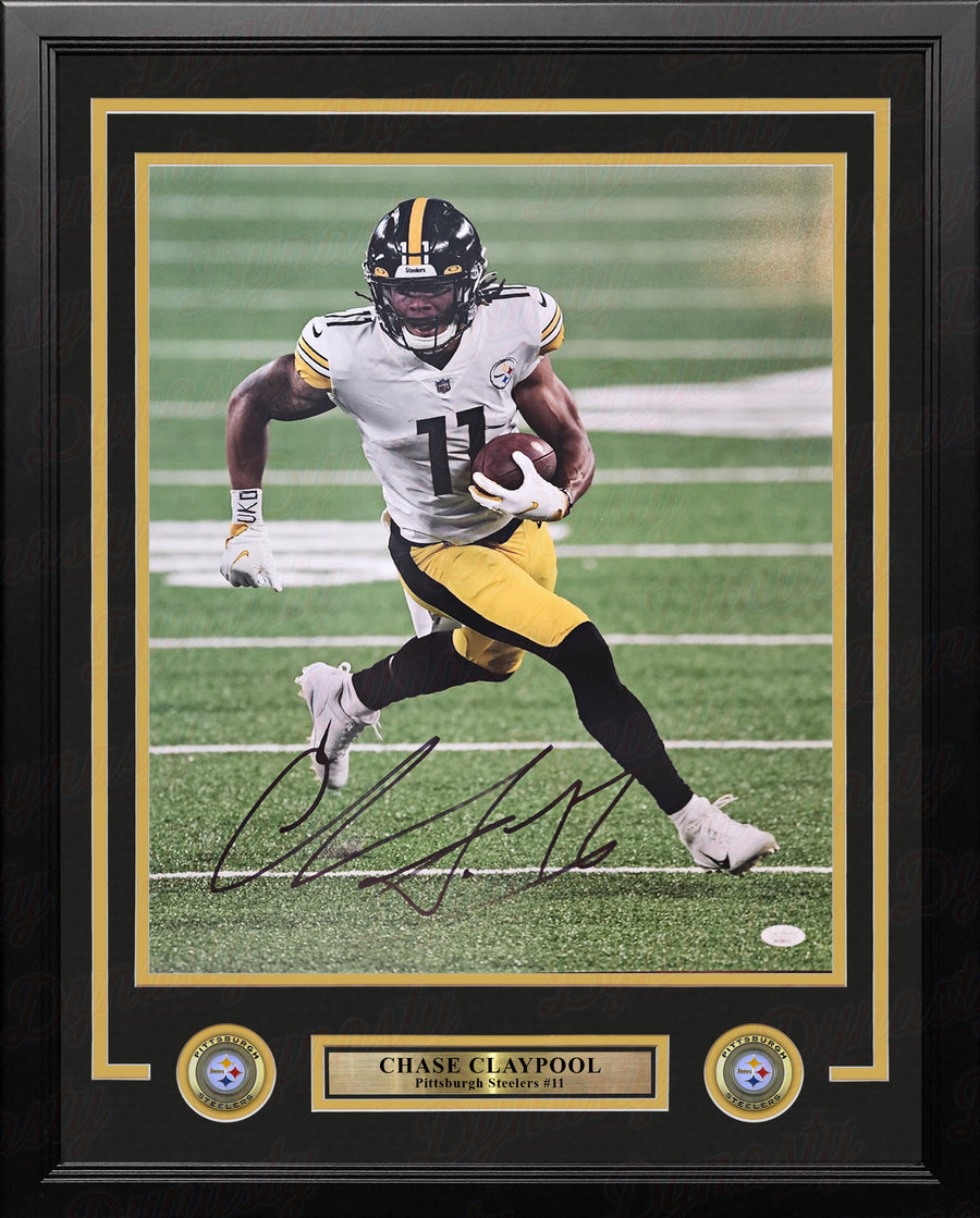 Chase Claypool Running Action Pittsburgh Steelers Autographed 16