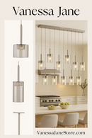 Trans Globe 9-Light Polished Chrome LED Island Pendant with Clear Glass