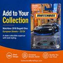 Matchbox 2018 Bugatti Divo European Streets 23/24 Die-Cast Car