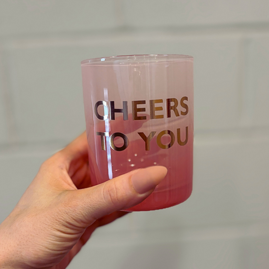 Cheers To You Cocktail Glass | Double Old Fashioned Scotch Whiskey