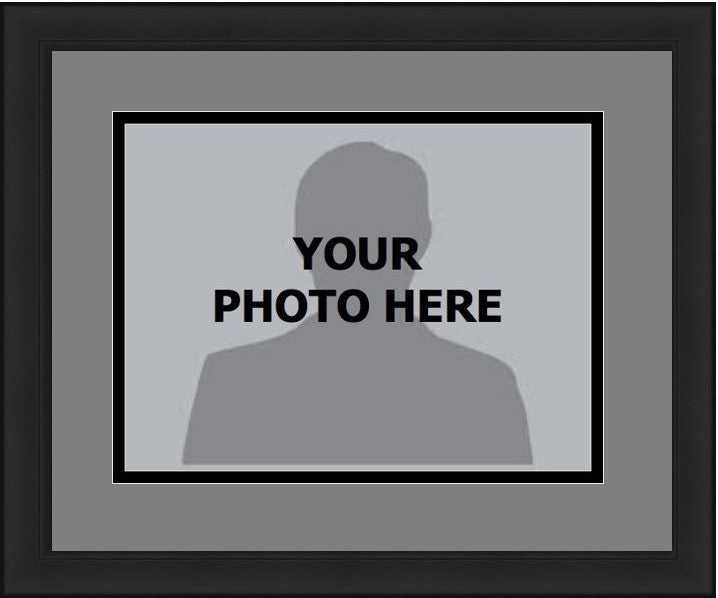 MLB Baseball Photo Picture Frame Kit - Chicago White Sox (Gray Matting, Black Trim)