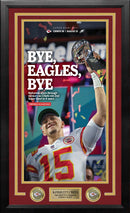 Patrick Mahomes Kansas City Chiefs Super Bowl Champions Framed Newspapers (3 Super Bowls)